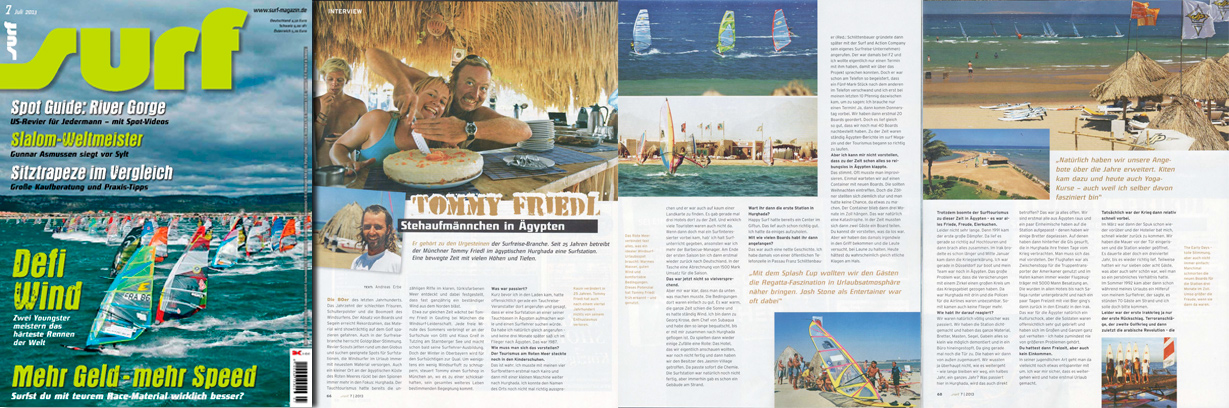 surf 7/13 - Artikel - 25 Years ProCenter Tommy Friedl 